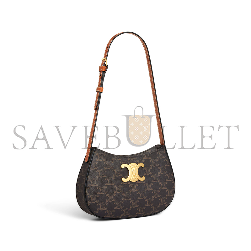CELINE MEDIUM TILLY BAG IN TRIOMPHE CANVAS AND CALFSKIN 115702CUZ.04LU (22*13.5*4cm) CELINE MEDIUM TILLY BAG IN TRIOMPHE CANVAS AND CALFSKIN 115702CUZ.04LU (22*13.5*4cm)